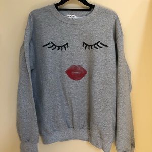 Face grey sweatshirt
